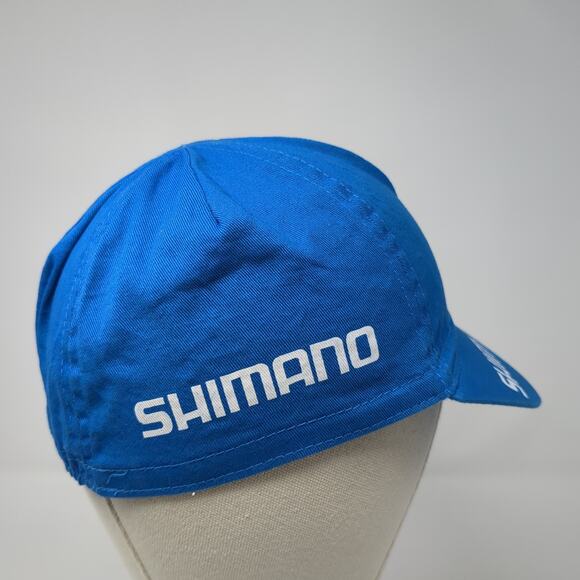 Shimano Stretch Fitted Hat Blue One Size Solid Spell Out Short Brim - Picture 5 of 8